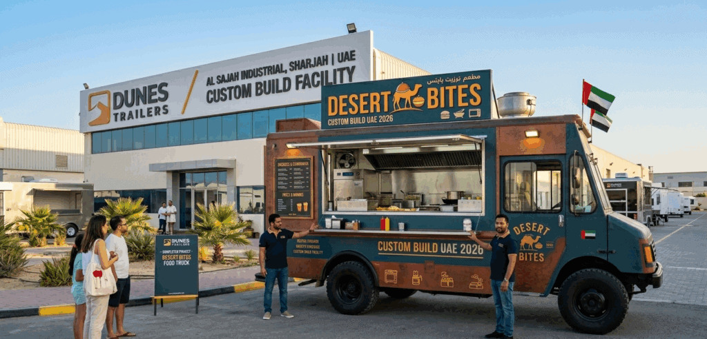 Dunes Trailers food truck UAE custom build Sharjah food truck equipment